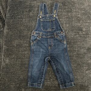 Old Navy Blue Denim Overalls 12-18M